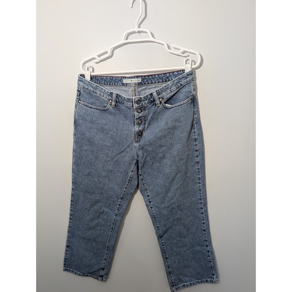 Z1 Tommy Hilfiger Women's Size 8 Snap‎ Fly Denim Jeans